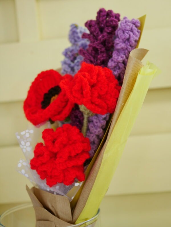 Bouquet du Sud, Coquelicots, lavandes, oeillets
