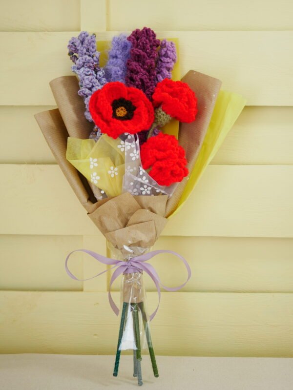 Bouquet du Sud, Coquelicots, lavandes, oeillets