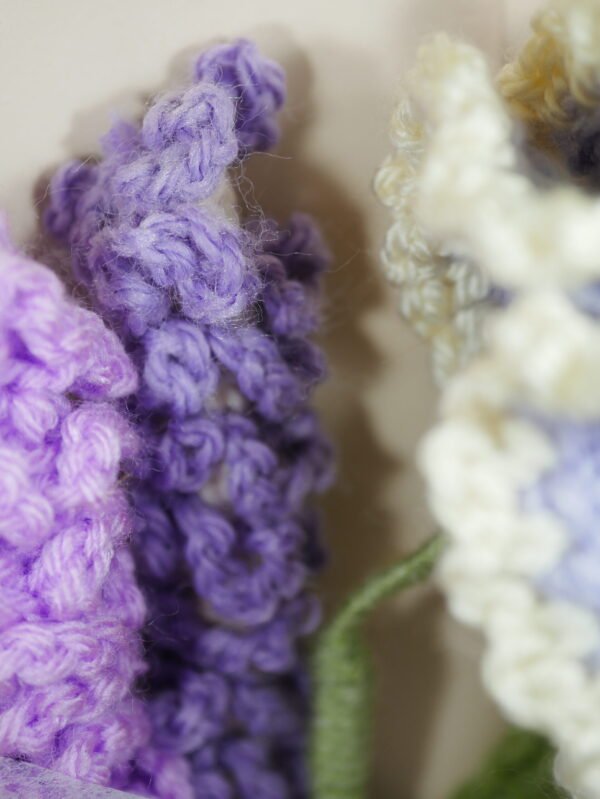 P1520566 Bouquet de fleurs éternelles, fleurs délicates, œillet lavandes, emballé pour décoration cadeau unique