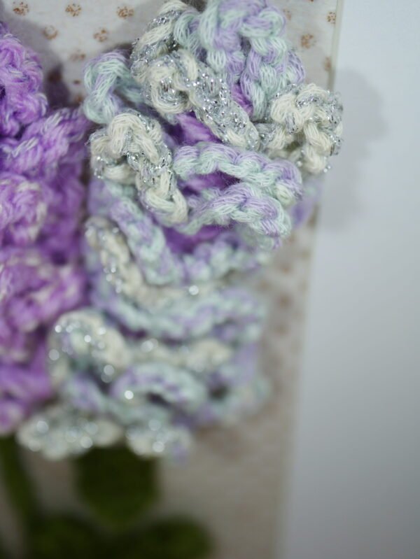 Tableau cadre art floral, fleurs en relief, paysage du Sud, à accrocher ou à poser , Provence coquelicot, lavande, pois irisés dorés