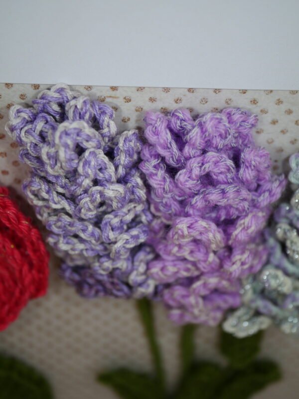 Tableau cadre art floral, fleurs en relief, paysage du Sud, à accrocher ou à poser , Provence coquelicot, lavande, pois irisés dorés