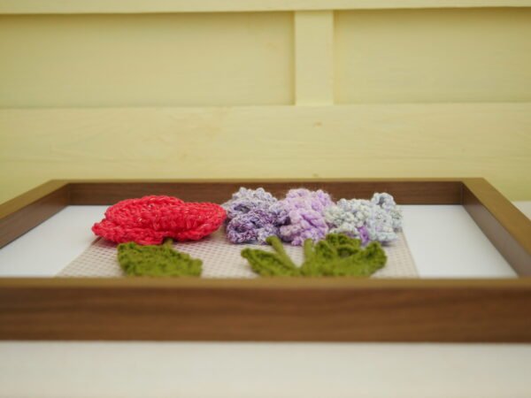 Tableau cadre art floral, fleurs en relief, paysage du Sud, à accrocher ou à poser , Provence coquelicot, lavande, pois irisés dorés