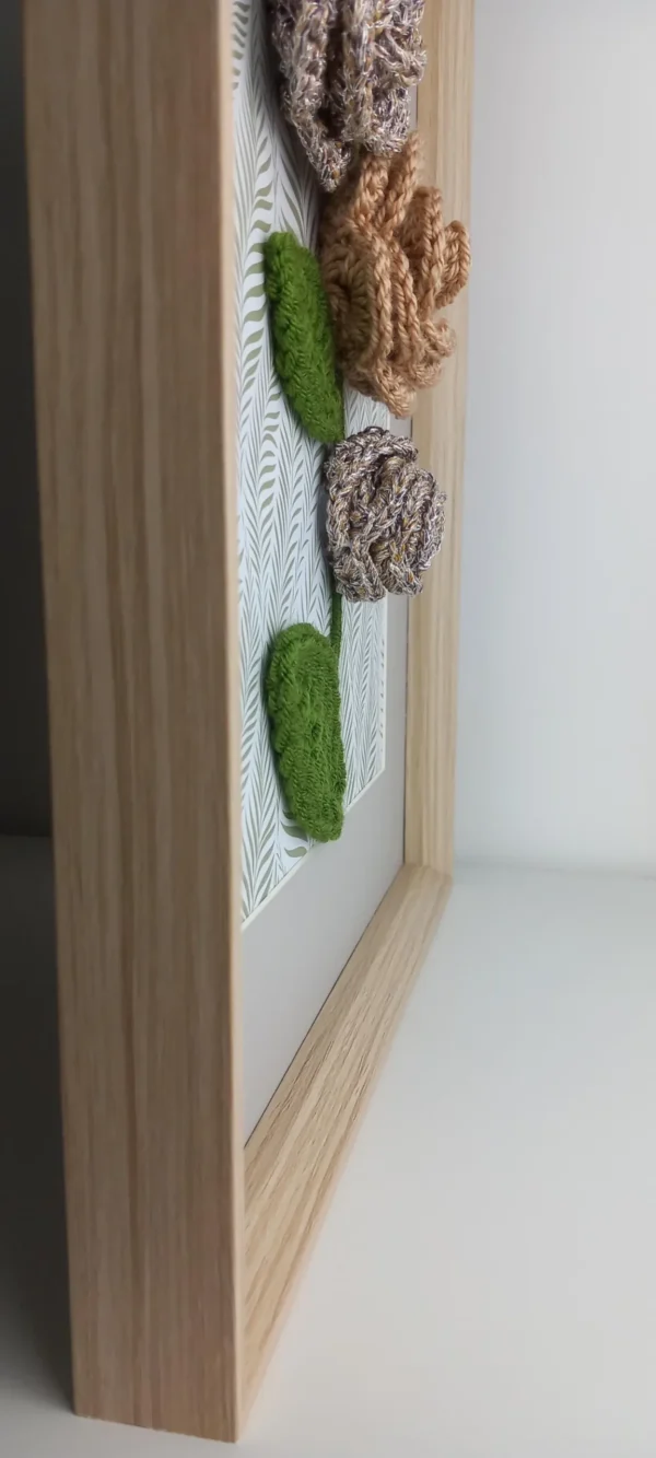 il_1588xN.7082029603_9fd5 Tableau floral en relief – décoration murale artisanale unique