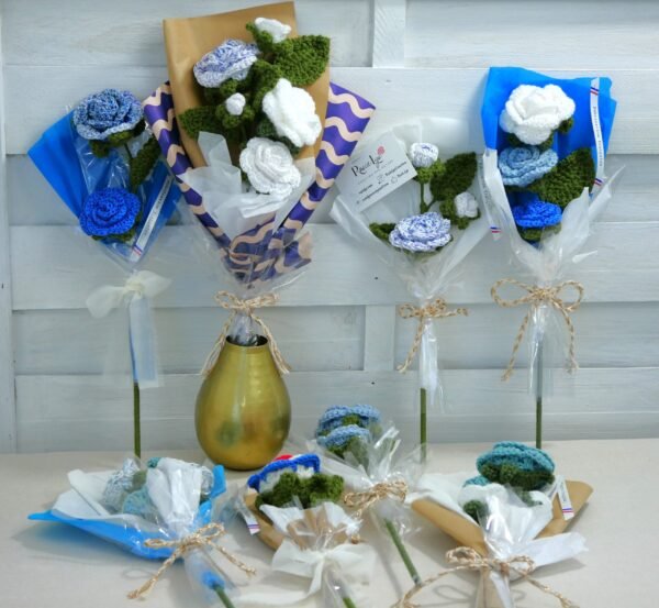 ENSEMBLES 1 2 roses ciel pailleté