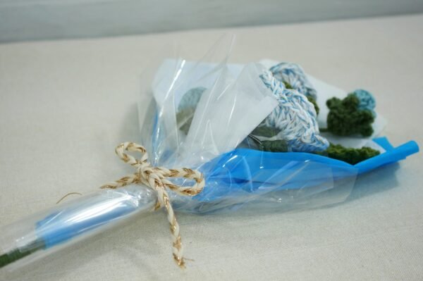 turq doré 2 Bouquet turquoise doré