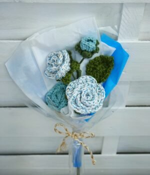 turq doré 7 Bouquet turquoise doré