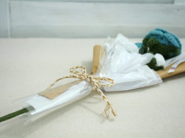 turquoise 3 Bouquet roses et bourgeons océan