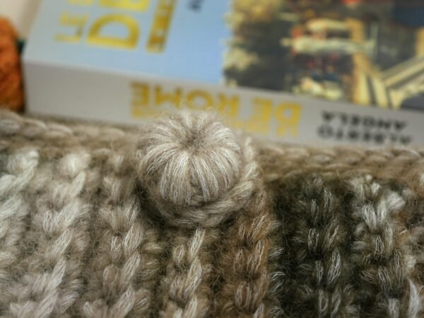 P1530705 Pochette à livre en laine - Accessoire cocooning personnalisable