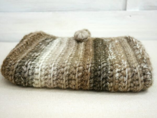 P1530708 Pochette à livre en laine - Accessoire cocooning personnalisable