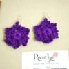 P1530847 Boucles d’oreilles flocon Violet mystique