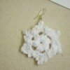 Boucles d’oreilles Flocon – Blanc Neige
