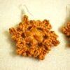 P1530871 Boucles d’oreilles flocon Ambre Caramel