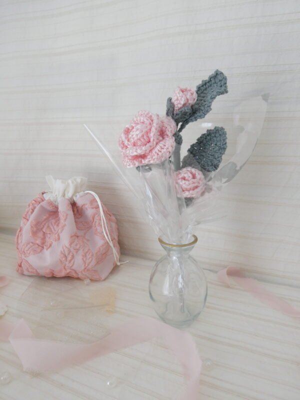 Bouquet Rose Dragée "Eclosion"