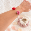 Bracelet Duo de Rose Velours & Coquelicot