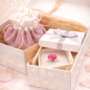 Coffret Écrin Fleuri en Rose Velours
