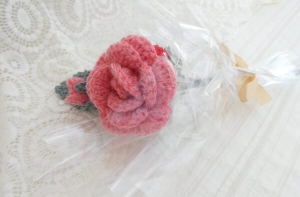 Bouquet Rose Coquelicot "Eclosion"