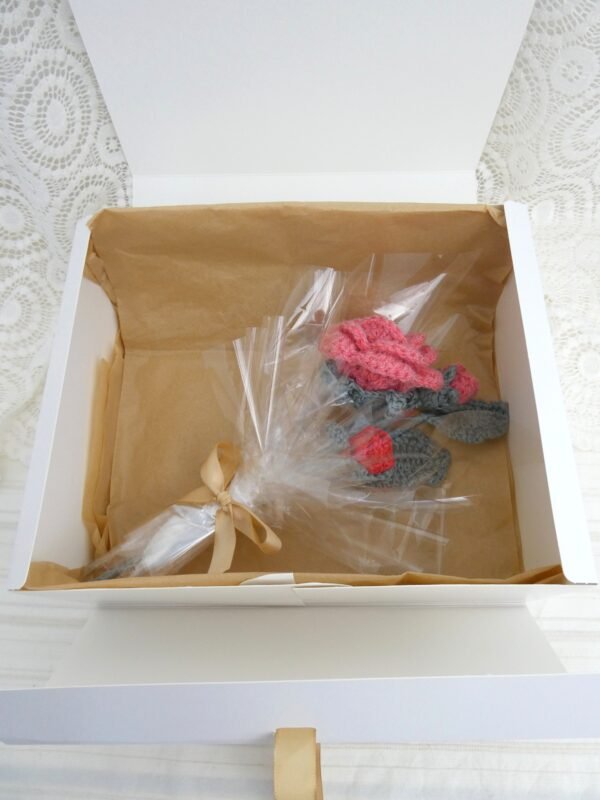 Bouquet Rose Coquelicot "Eclosion"