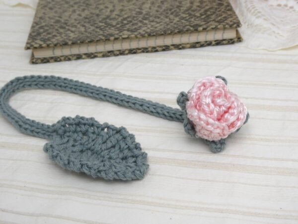 Marque-page floral Rose Dragée