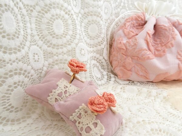 Bague Fleur Rose Corail