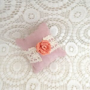 Bague Fleur Rose Corail
