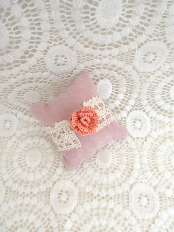 Bague Fleur Rose Corail