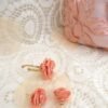 Bague Fleur Rose Corail