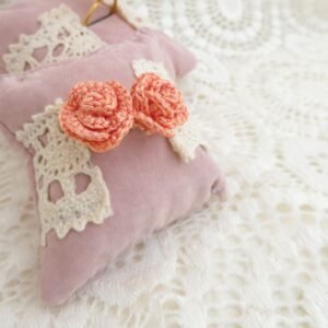 Boucles d'oreilles Fleur Rose Corail