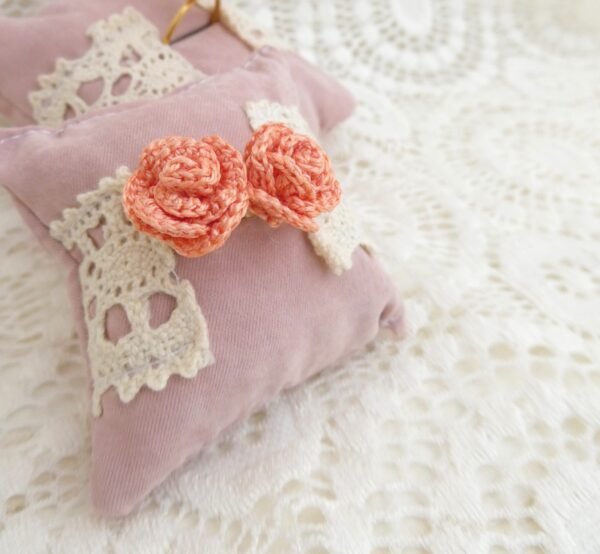 Boucles d'oreilles Fleur Rose Corail