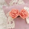 Boucles d'oreilles Fleur Rose Corail