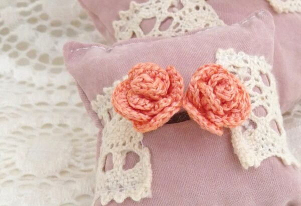 Boucles d'oreilles Fleur Rose Corail