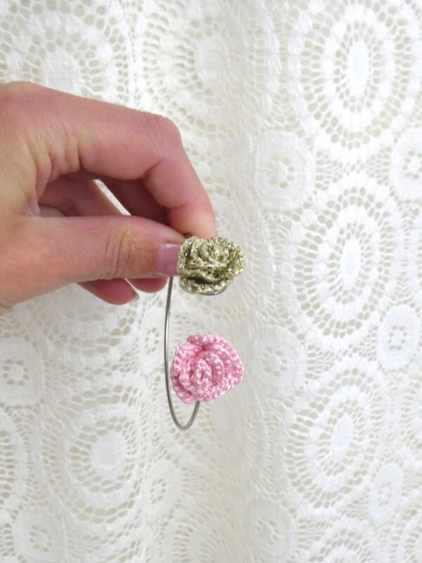 Bracelet Duo de Rose Thé & Or