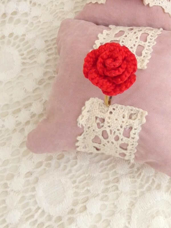 Bague Fleur Rose Coquelicot