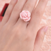 Bague Fleur Rose Dragée