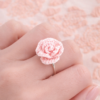 Bague Fleur Rose Dragée